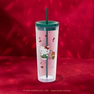 Brand New Limited Edition Hello Kitty x Starbucks Cold Tumbler with Straw